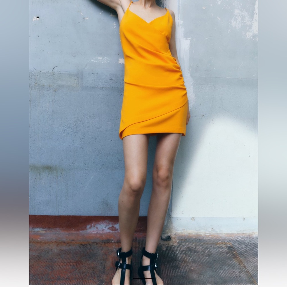 Orange Mini Dress